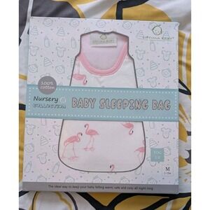 Optima Baby Sleeping Bag, New In Box, 2-12 Mos Flamingo, 100% Cotton TOG 1.0